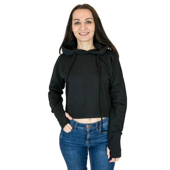 MODELUL MĂSOARĂ 167 CM ȘI POARTĂ O MĂRIME S - HANORAC FĂRĂ FERMOAR - ÎMBRĂCĂMINTE