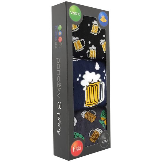 BAUMWOLLSOCKEN MIT MOTIV - 3 PAAR - ALLTAGS-SOCKEN - SCHUHE