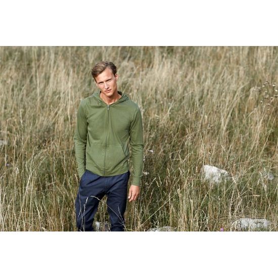 LEICHTE ZIP-SWEATSHIRT AUS ORGANISCHER FAIRTRADE-BAUMWOLLE - SWEATSHIRTS MIT REISSVERSCHLUSS - KLEIDUNG