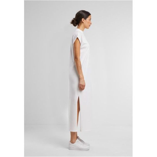 LÄSSIGES UND VERLÄNGERTES KLEID MIT STEHKRAGEN - KLEIDER - KLEIDUNG