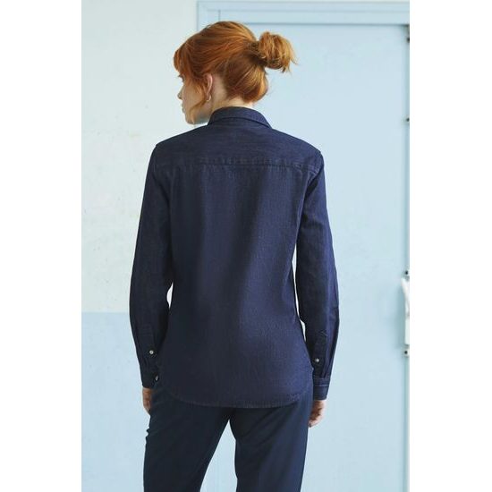 DÁMSKÁ DŽÍNOVÁ KOŠILE BENNETT - KOŠILE S DLOUHÝM RUKÁVEM - OBLEČENÍ