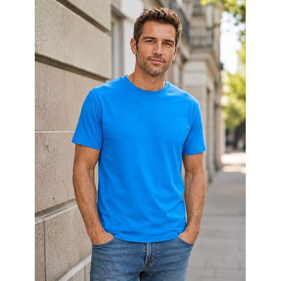 TRICOU BĂRBĂTESC CU MÂNECĂ SCURTĂ SOF TEE - TRICOURI CU MÂNECĂ SCURTĂ - ÎMBRĂCĂMINTE