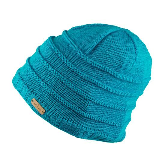 DĚTSKÁ ČEPICE S VYPLETENÝM PRUHOVANÝM VZOREM - DĚTSKÉ KŠILTOVKY A ČEPICE - DĚTSKÉ OBLEČENÍ