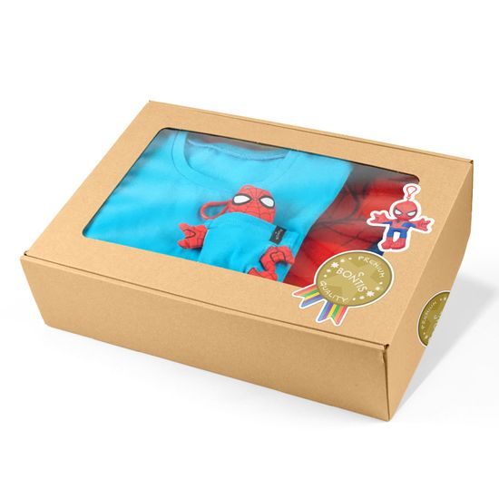 AJÁNDÉKCSOMAG: SPIDER-MAN - RUHÁZAT JÁTÉKKAL - GYERMEKRUHÁZAT