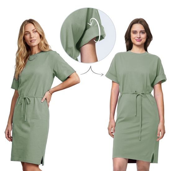 DER ÄRMEL KANN NACH BEDARF UMGEKREMPELT WERDEN. - KLEIDER - KLEIDUNG