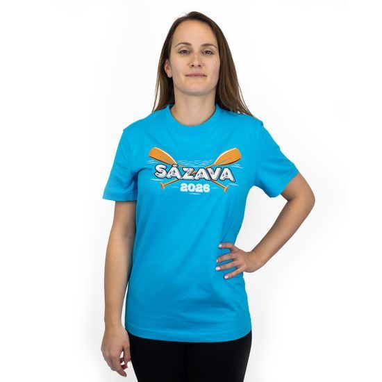 TRIČKO S POTISKEM "SÁZAVA" - VODÁCI - OBLEČENÍ