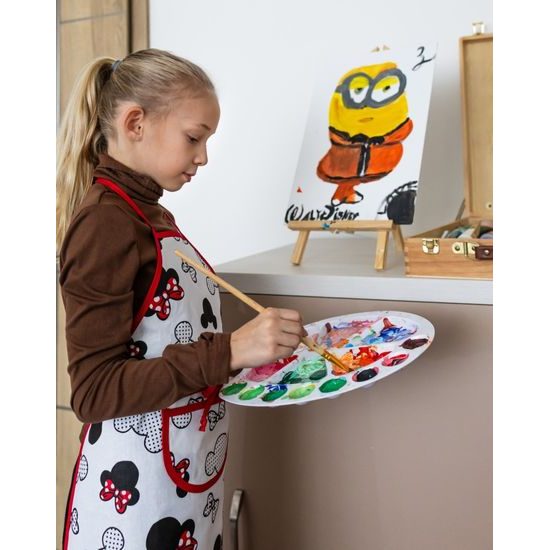 ȘORȚ PENTRU COPII DIN BUMBAC CU MODEL - ȘORȚURI DE BUCĂTĂRIE - GOSPODĂRIE