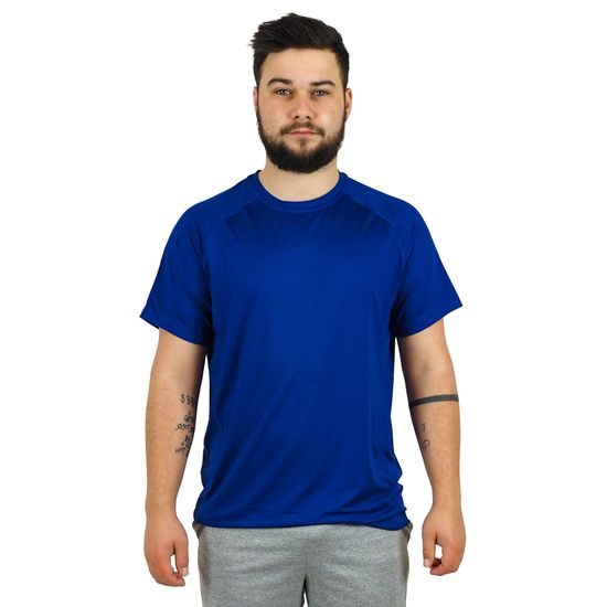 DAS MODEL IST 174 CM GROSS UND TRÄGT GRÖSSE L - SPORT T-SHIRTS MIT KURZEN ÄRMELN - SPORT KLEIDUNG