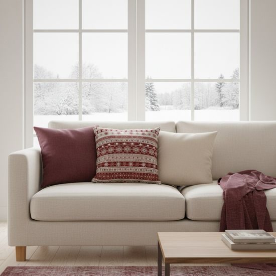 OBLIEČKA NA VANKÚŠIK SO ZIMNÝMI MOTÍVMI - OBLIEČKY NA VANKÚŠE - DOMÁCNOSŤ