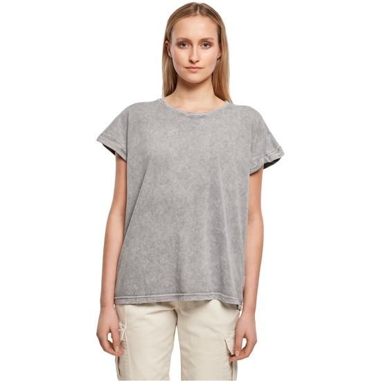 LEŽÉRNÍ DÁMSKÉ TRIČKO ACID WASHED - TRIČKA S KRÁTKÝM RUKÁVEM - OBLEČENÍ