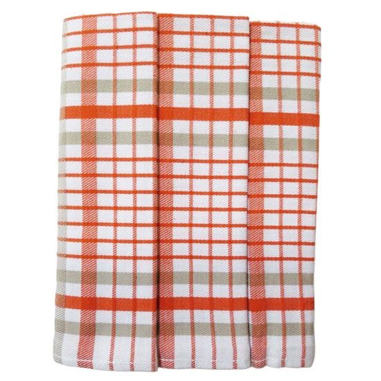 KOCKÁS KONYHARUHA EGYPT – 3 DARABOS SZETT - PAMUT KONYHARUHÁK - HÁZTARTÁS