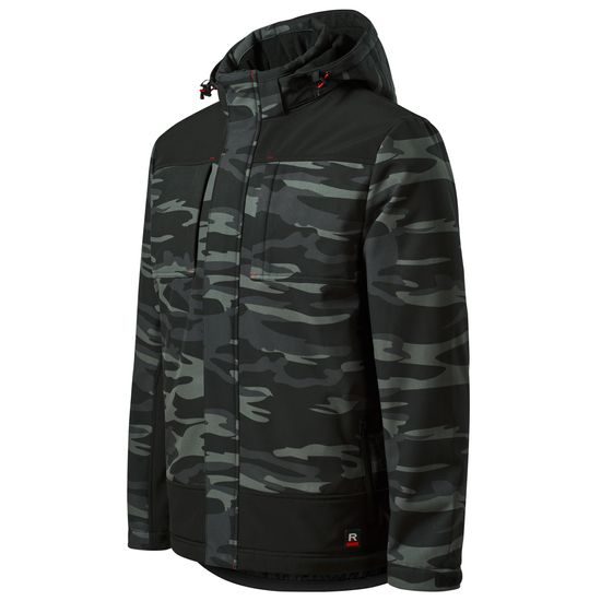 FÉRFI TÉLI SOFTSHELL DZSEKI CAMO VERTEX - SOFTSHELL DZSEKIK - RUHÁZAT