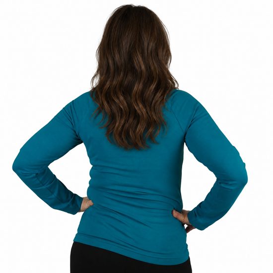 DAS MODEL IST 160 CM GROSS UND TRÄGT GRÖSSE S. - LANGARM-T-SHIRTS - KLEIDUNG