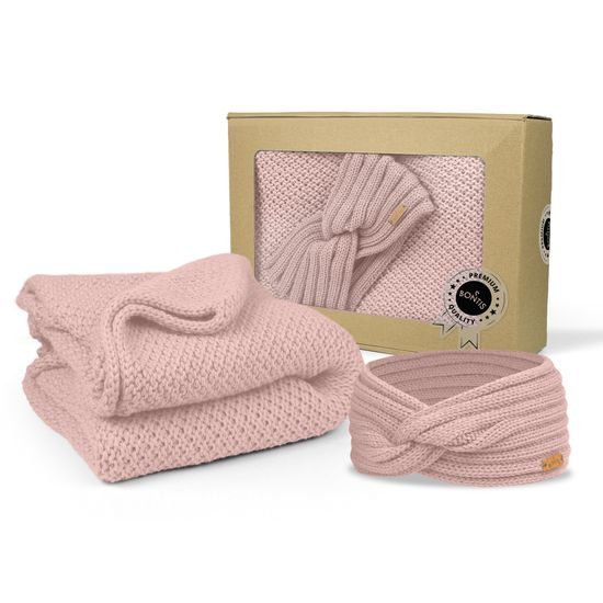 GIFT SET: KNITTED CARDIGAN AND HEADBAND - CREW NECK JUMPERS - CLOTHING