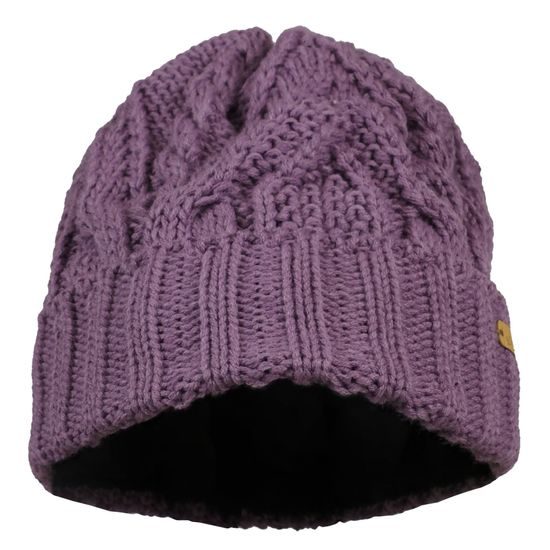 DÁMSKA ZIMNÁ ČIAPKA S OHNUTÝM LEMOM - PLETENÉ ČIAPKY - ŠILTOVKY A ČIAPKY
