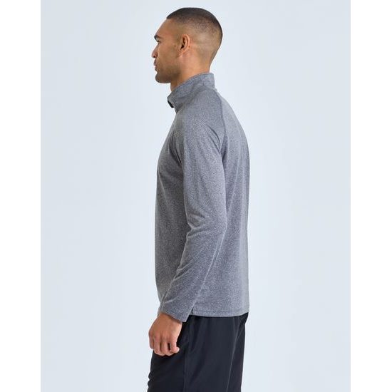 PÁNSKE TRIČKO S DLHÝM RUKÁVOM A 1/4 ZIPSOM - ŠPORTOVÉ TRIČKÁ S DLHÝM RUKÁVOM - ŠPORTOVÉ OBLEČENIE