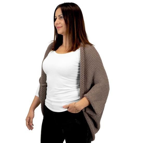 KÖTÖTT KARDIGÁN VÁLTOZTATHATÓ HOSSZÚSÁGGAL - SZVETTEREK - RUHÁZAT