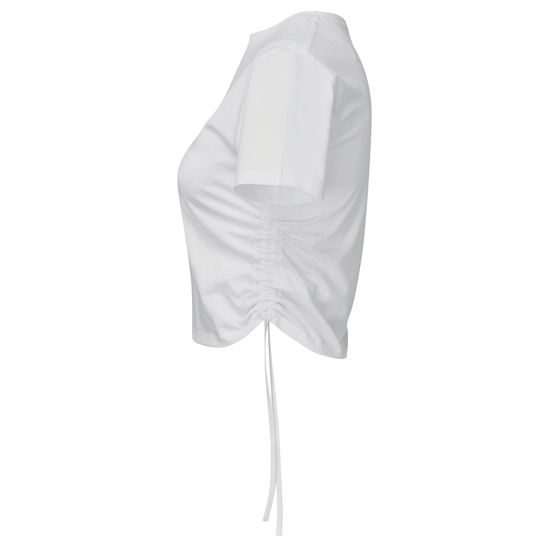 CROP TOP DE DAMĂ CU FRONSEURI LATERALE - TOPURI CROP TOP - ÎMBRĂCĂMINTE