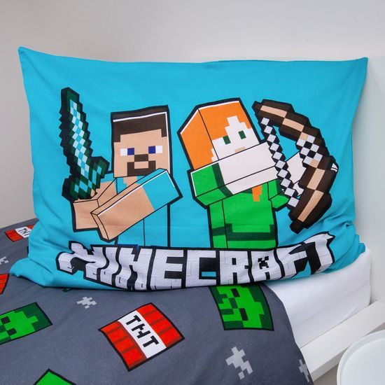 BETTWÄSCHE SET MINECRAFT - KINDERBETTWÄSCHE - HAUSHALT