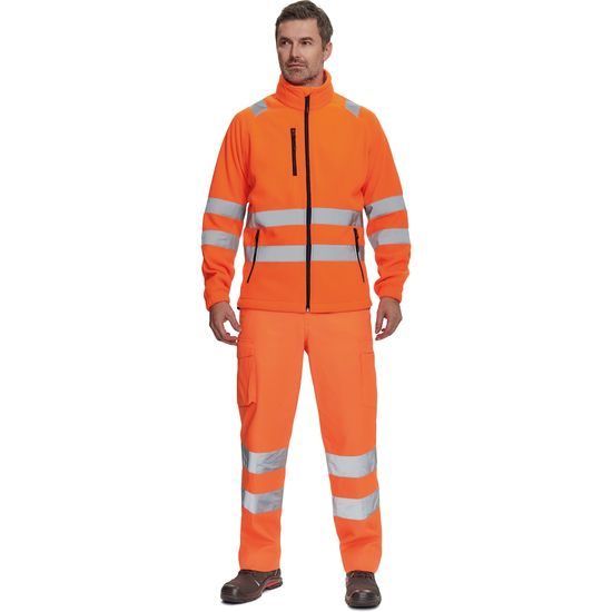 HANORAC REFLECTORIZANT DIN FLEECE PENTRU BĂRBAȚI ALMERIA - HANORACE REFLECTORIZANTE - HAINE DE LUCRU