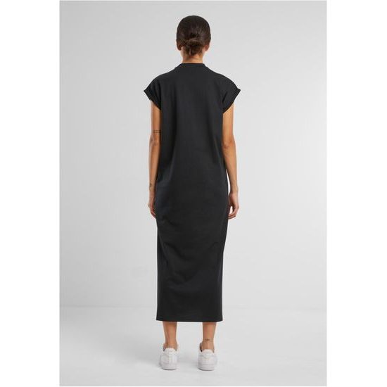 LEŽÉRNÍ PRODLOUŽENÉ ŠATY SE STOJÁČKEM - ŠATY - OBLEČENÍ