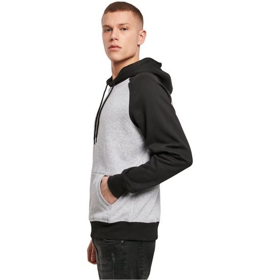HERREN-ZWEIFARBEN-SWEATSHIRT MIT KAPUZE - SWEATSHIRTS OHNE REISSVERSCHLUSS - KLEIDUNG