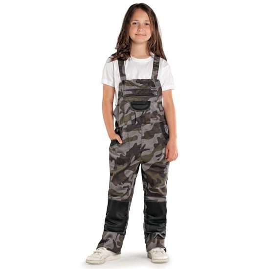 DĚTSKÉ MASKÁČOVÉ KALHOTY S LACLEM CXS CAMO - DĚTSKÉ PRACOVNÍ OBLEČENÍ - DĚTSKÉ OBLEČENÍ