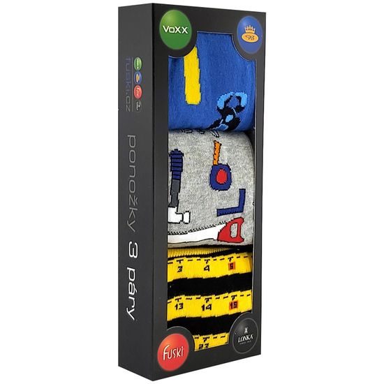 BAUMWOLLSOCKEN MIT MOTIV - 3 PAAR - ALLTAGS-SOCKEN - SCHUHE