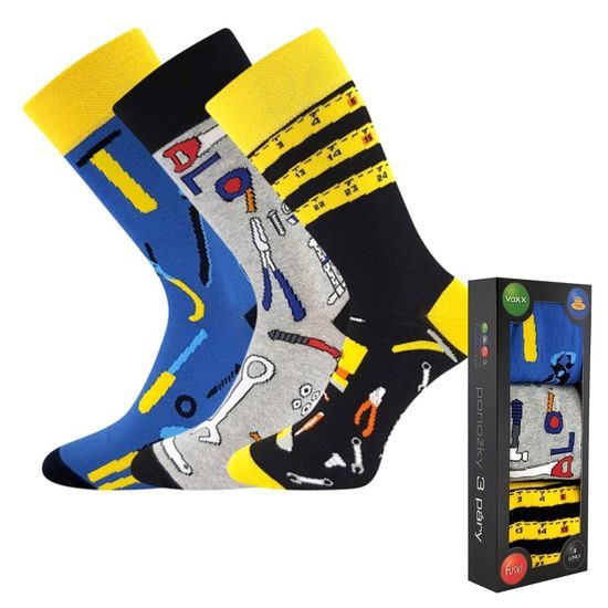 BAUMWOLLSOCKEN MIT MOTIV - 3 PAAR - ALLTAGS-SOCKEN - SCHUHE