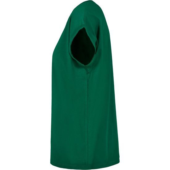 VOLNÉ DÁMSKÉ TRIČKO S OHRNUTÝMI RUKÁVY - TRIČKA S KRÁTKÝM RUKÁVEM - OBLEČENÍ