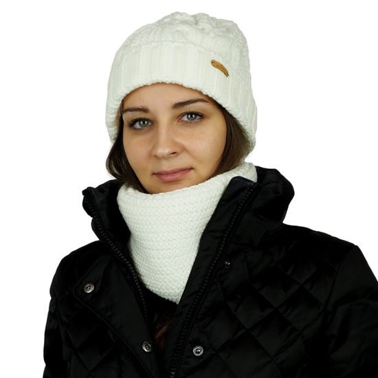 DAMEN WINTERMÜTZE MIT UMGESCHLAGENER KREMPE - STRICKMÜTZEN - CAPS UND MÜTZEN