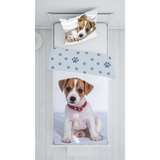 BETTWÄSCHE SET HUND - BEDRUCKTE BETTWÄSCHE - HAUSHALT