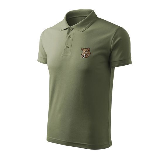 POLO-SHIRT MIT STICKEREI WILDSCHWEIN - JÄGER - KLEIDUNG