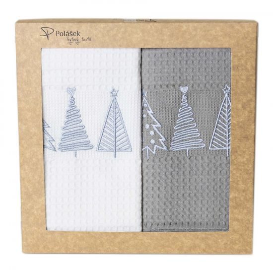 VAFLOVÁ UTIERKA S MOTÍVOM VIANOC - 2 KS - KUCHYNSKÉ UTIERKY - DOMÁCNOSŤ