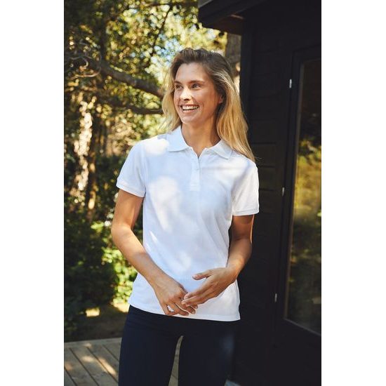 TRICOU POLO CLASSIC PENTRU FEMEI DIN BUMBAC ORGANIC FAIRTRADE - TRICOURI POLO - ÎMBRĂCĂMINTE