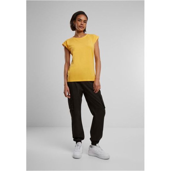 DAMEN T-SHIRT MIT UMGESCHLAGENEN ÄRMELN - KURZARM-T-SHIRTS - KLEIDUNG