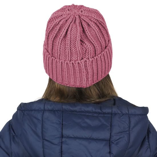 KNITTED HAT WITH RIBBED PATTERN - KNITTED BEANIES - ACCESSORIES