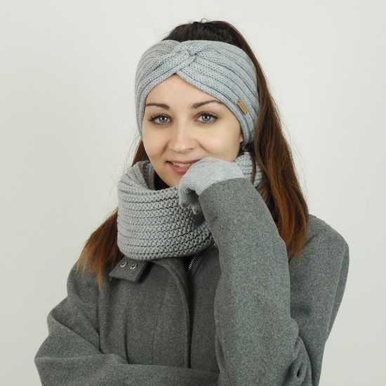 DÁRKOVÉ BALENÍ: DÁMSKÁ ČEPICE S BAMBULÍ, ČELENKA A NÁKRČNÍK - KRUHOVÉ - KŠILTOVKY A ČEPICE