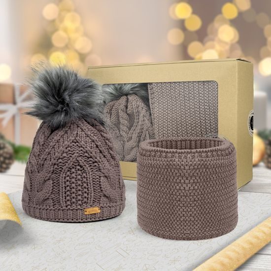 DÁRKOVÉ BALENÍ: DÁMSKÁ ČEPICE S BAMBULÍ A NÁKRČNÍK - ČEPICE - KŠILTOVKY A ČEPICE