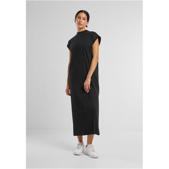 LEŽÉRNÍ PRODLOUŽENÉ ŠATY SE STOJÁČKEM - ŠATY - OBLEČENÍ