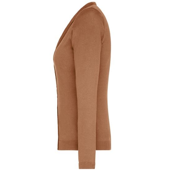 DAMEN-BAUMWOLLPULLOVER JN660 - PULLOVER MIT V-AUSSCHNITT - KLEIDUNG