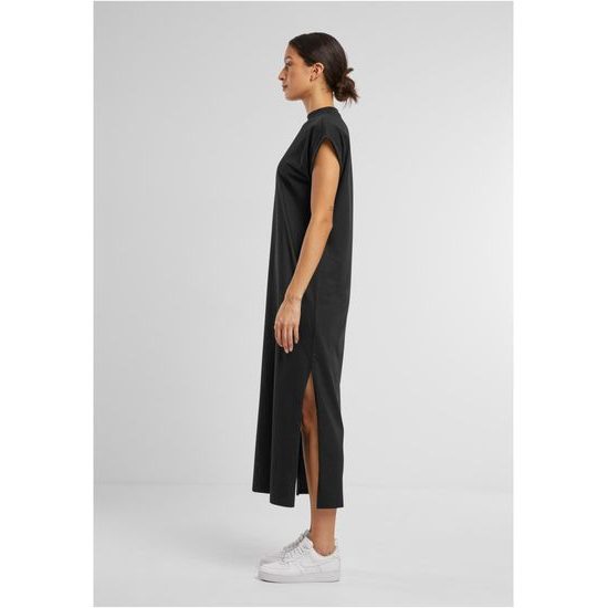 LEŽÉRNÍ PRODLOUŽENÉ ŠATY SE STOJÁČKEM - ŠATY - OBLEČENÍ