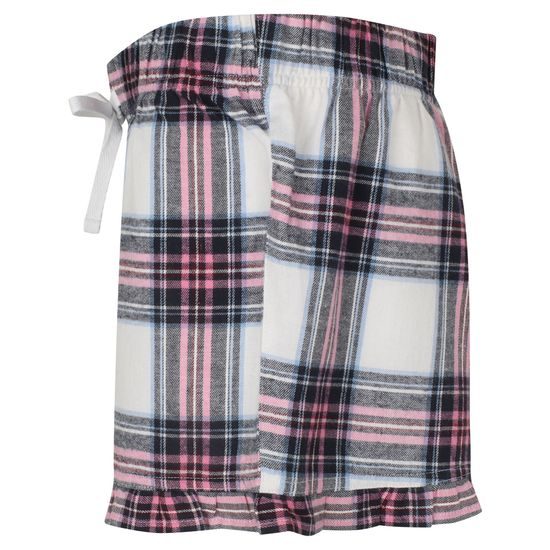 PANTALONI SCURȚI DE PIJAMA DIN FLANELĂ PENTRU FEMEI - PIJAMALE - ÎMBRĂCĂMINTE