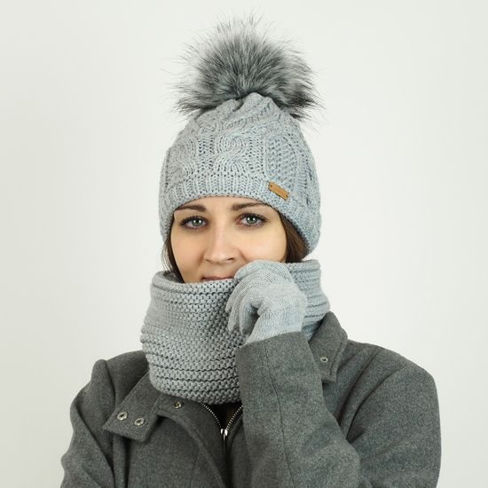 AJÁNDÉKCSOMAG: NŐI SAPKA BOJTTAL ÉS KÖRSÁL - SAPKÁK - BASEBALL SAPKÁK ÉS SAPKÁK