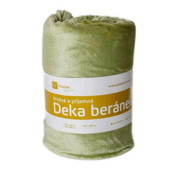 MIKROFLANELOVÁ DEKA S BERÁNKEM - DEKY - DOMÁCNOST