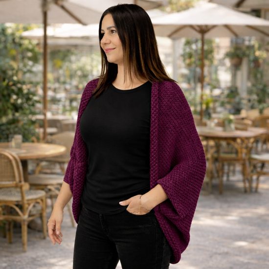 DÁMSKÝ SET: PLETENÝ KARDIGAN A TRIČKO S KRÁTKÝM RUKÁVEM - SVETRY - OBLEČENÍ