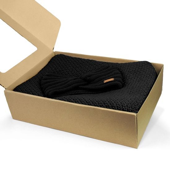 GESCHENKSET: STRICK-CARDIGAN UND STIRNBAND - PULLOVER OHNE VERSCHLUSS - KLEIDUNG