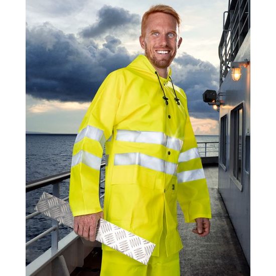 WARNSCHUTZ-REGENJACKE ARDON AQUA - REGENBLUSEN - ARBEITS KLEIDUNG