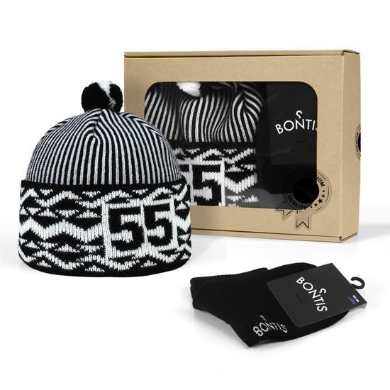 SET CADOU: CĂCIULĂ ANIVERSARĂ BONTIS ZMIJOVKA CU ȘOSETE - CĂCIULI TRICOTATE "ZMIJOVKA" DE LA BONTIS - ACCESORII