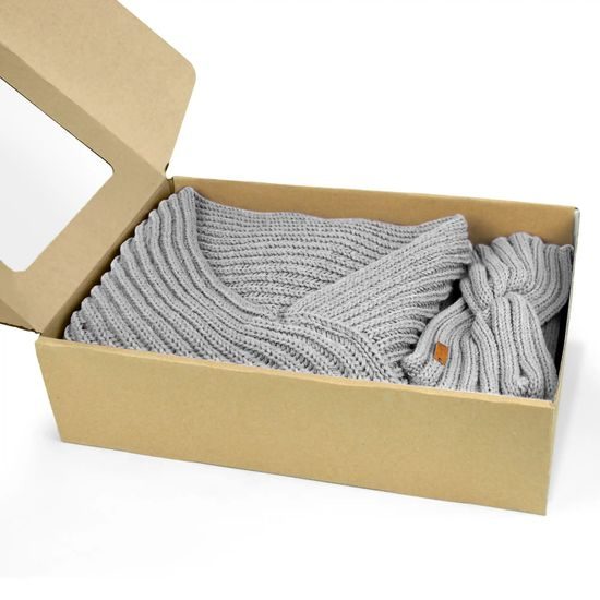 GESCHENKSET: STRICKPONCHO UND STIRNBAND - PULLOVER OHNE ÄRMEL - KLEIDUNG